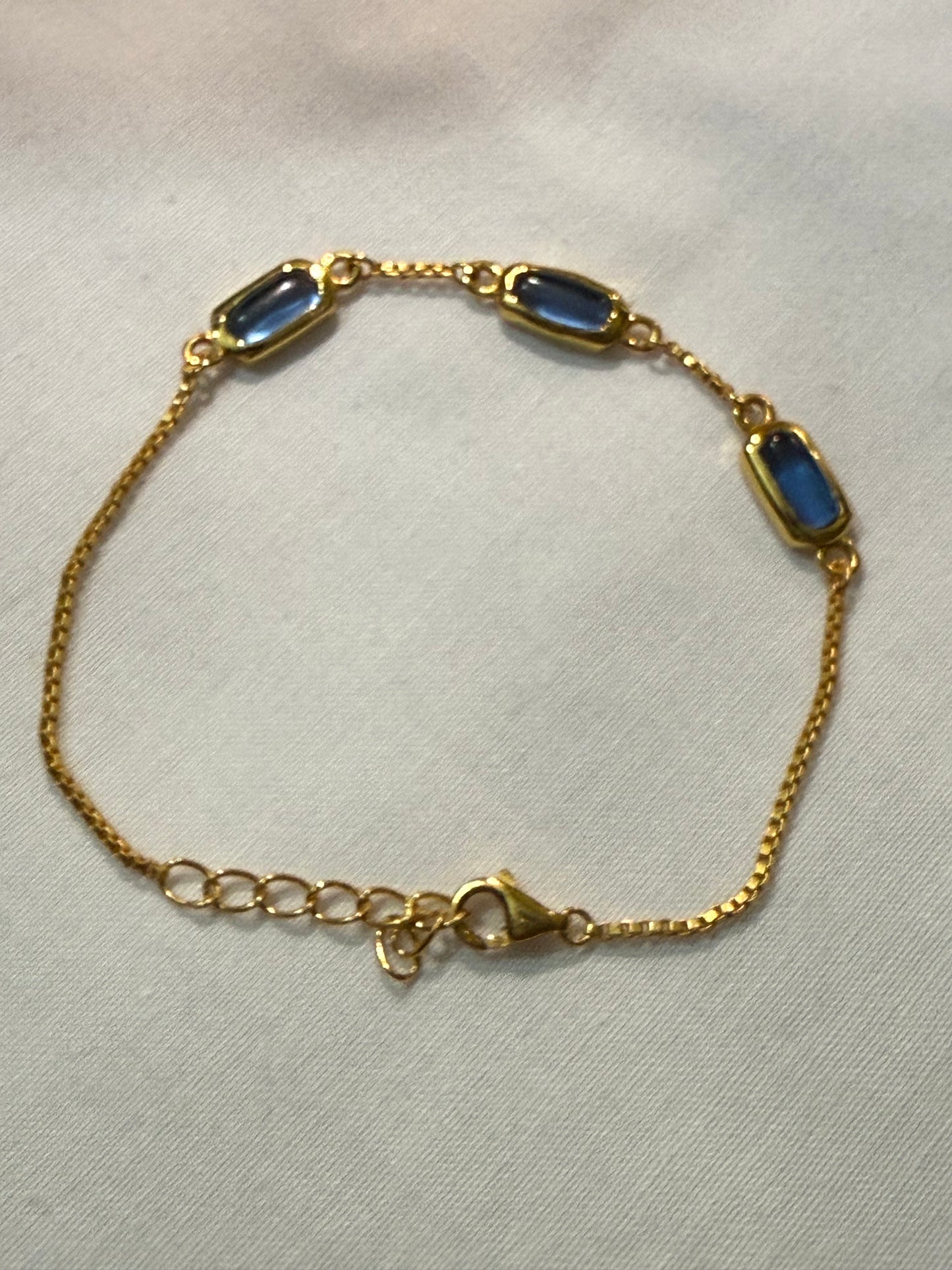 Blue Topaz Link Bracelets