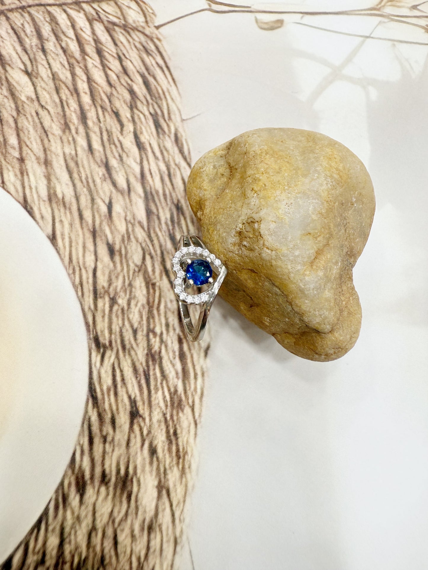 Blue Halo Ring