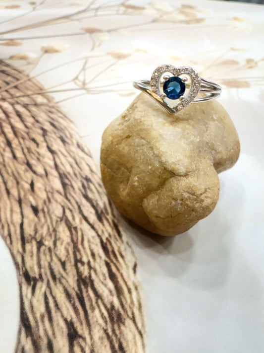 Blue Halo Ring